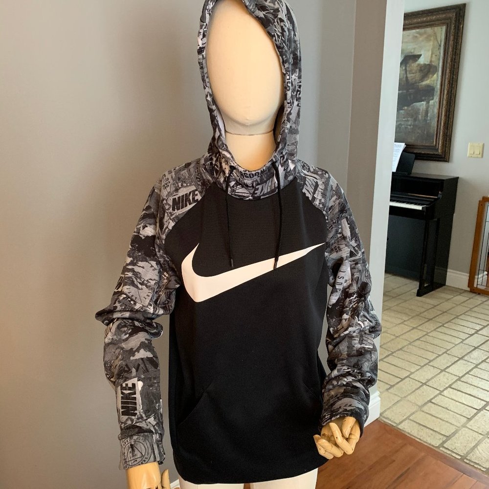 Men's Small Nike Black Graffiti Hoodie(Sweatshirt)